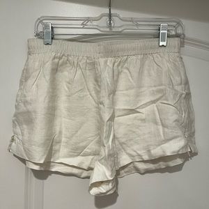 White Linen Shorts.